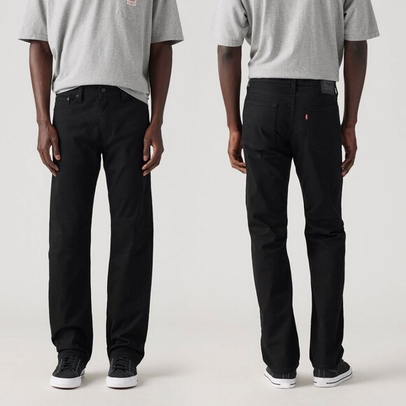 M101 Levi's Men's Black 513 Slim Straight Jeans - Size 36 x 32 - NWT $69.50 - Picture 1 of 7